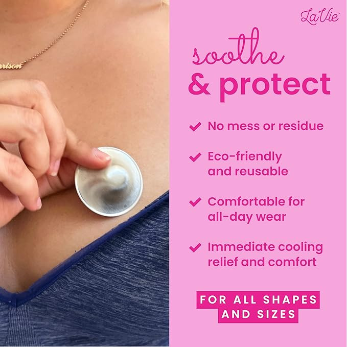 LaVie™ Silver Nursing Cups, Soothing Protection for Nursing Nipples of Newborns, Calming Relief... | Amazon (US)