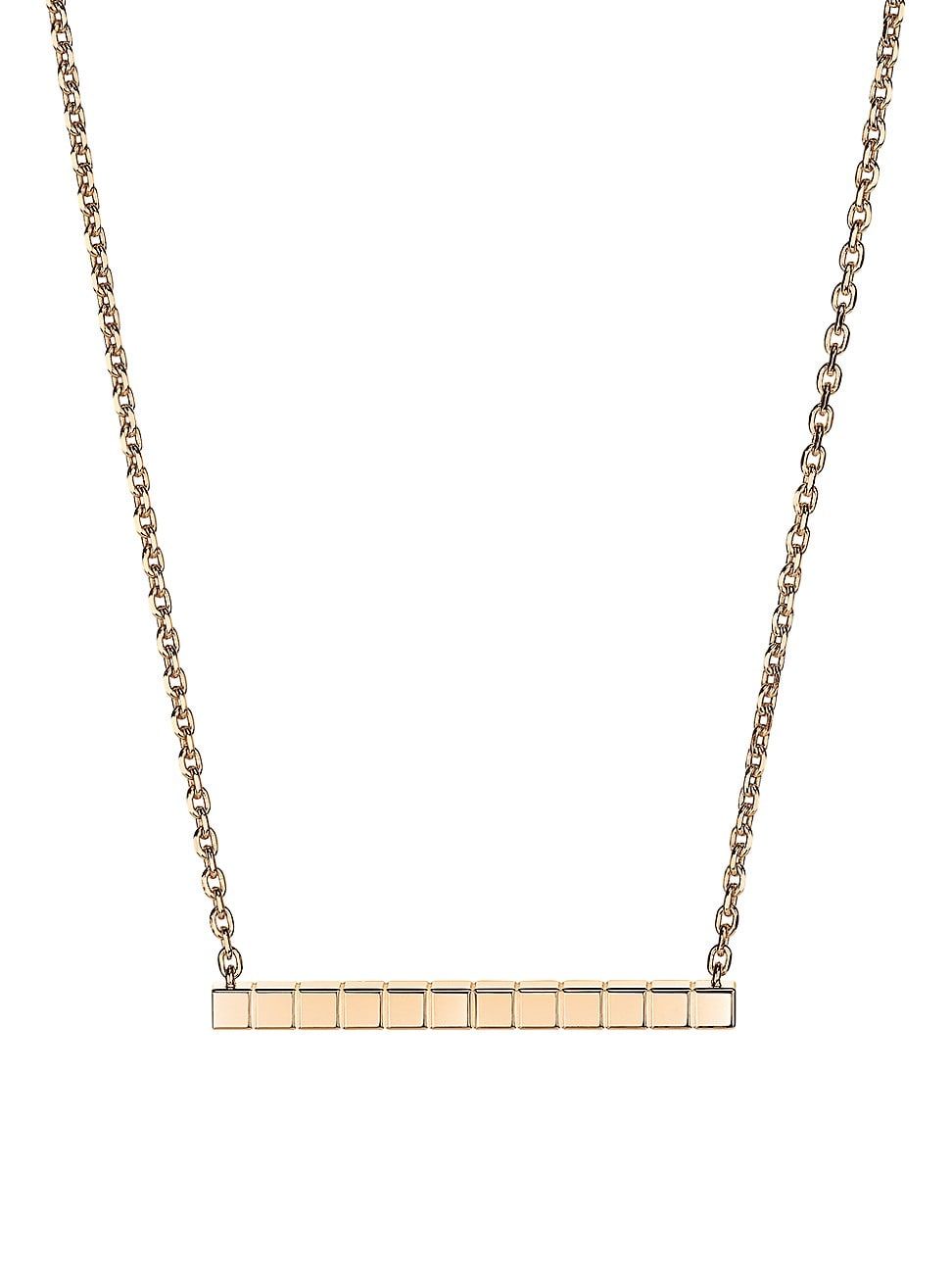 Ice Cube 18K Rose Gold Necklace | Saks Fifth Avenue