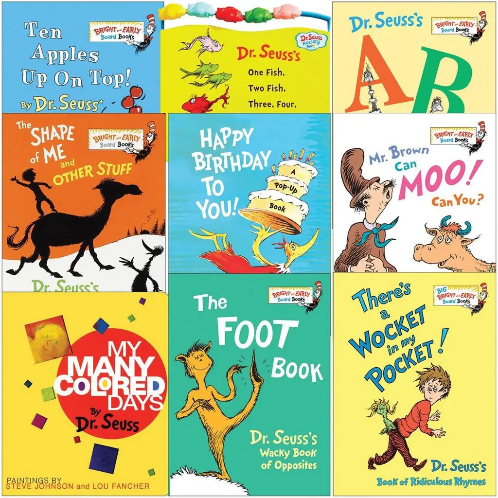 Kaplan Early Learning Company Dr. Seuss Board Books - Set of 9 in Multicolor at Nordstrom | Nordstrom