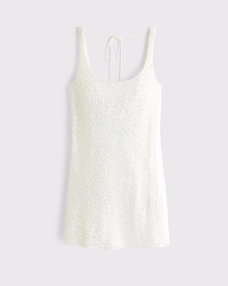 Embellished Scoopneck Mini Dress | Abercrombie & Fitch (US)