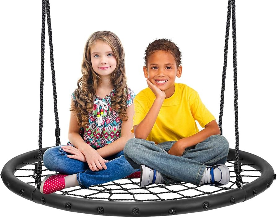 Sorbus Saucer Tree Swing- Kids Outdoor Disc Round Swing - 40" Heavy Duty 220lbs Seat- Easy Instal... | Amazon (US)
