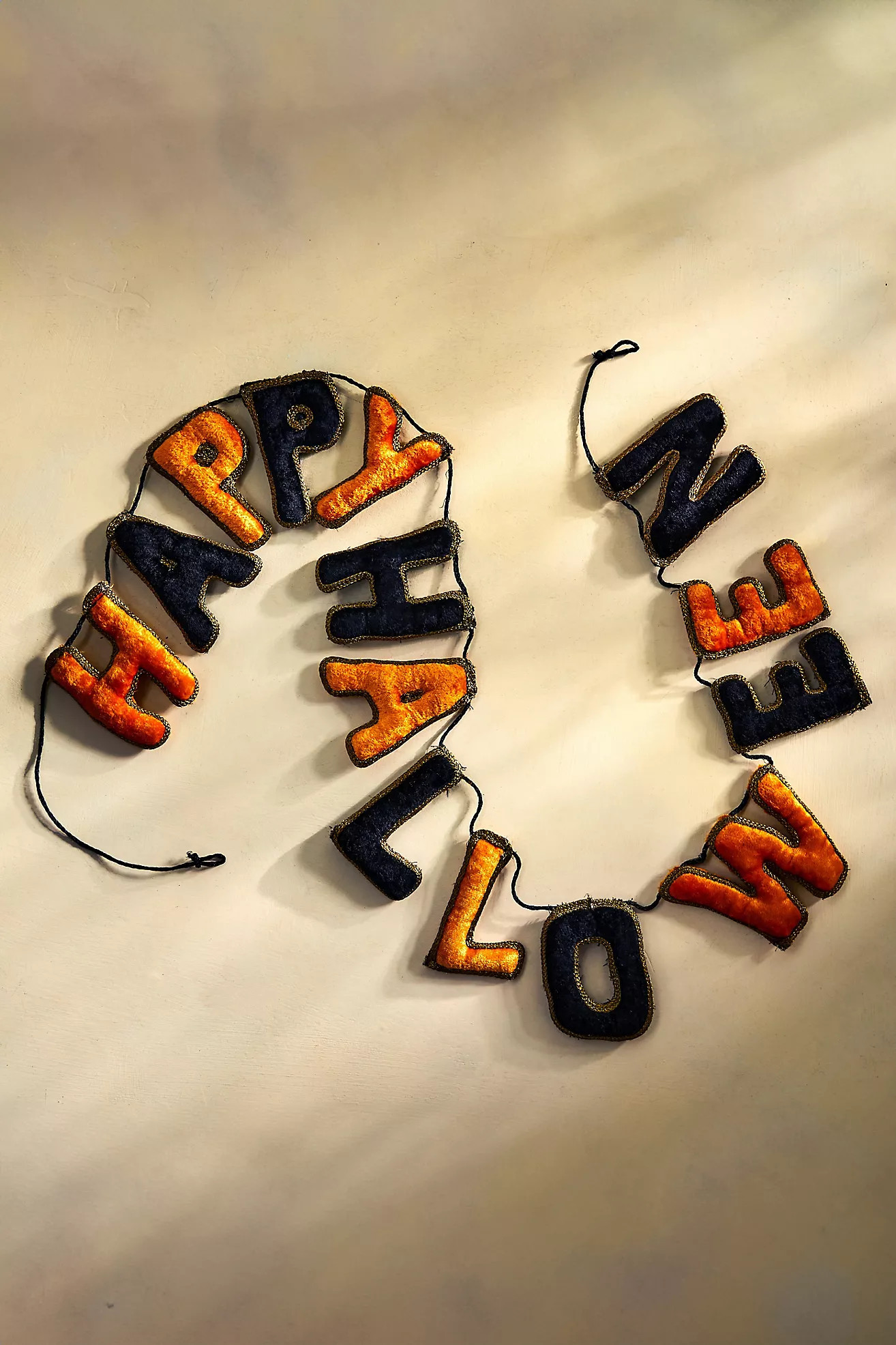 Happy Halloween Velvet Garland | Anthropologie (US)