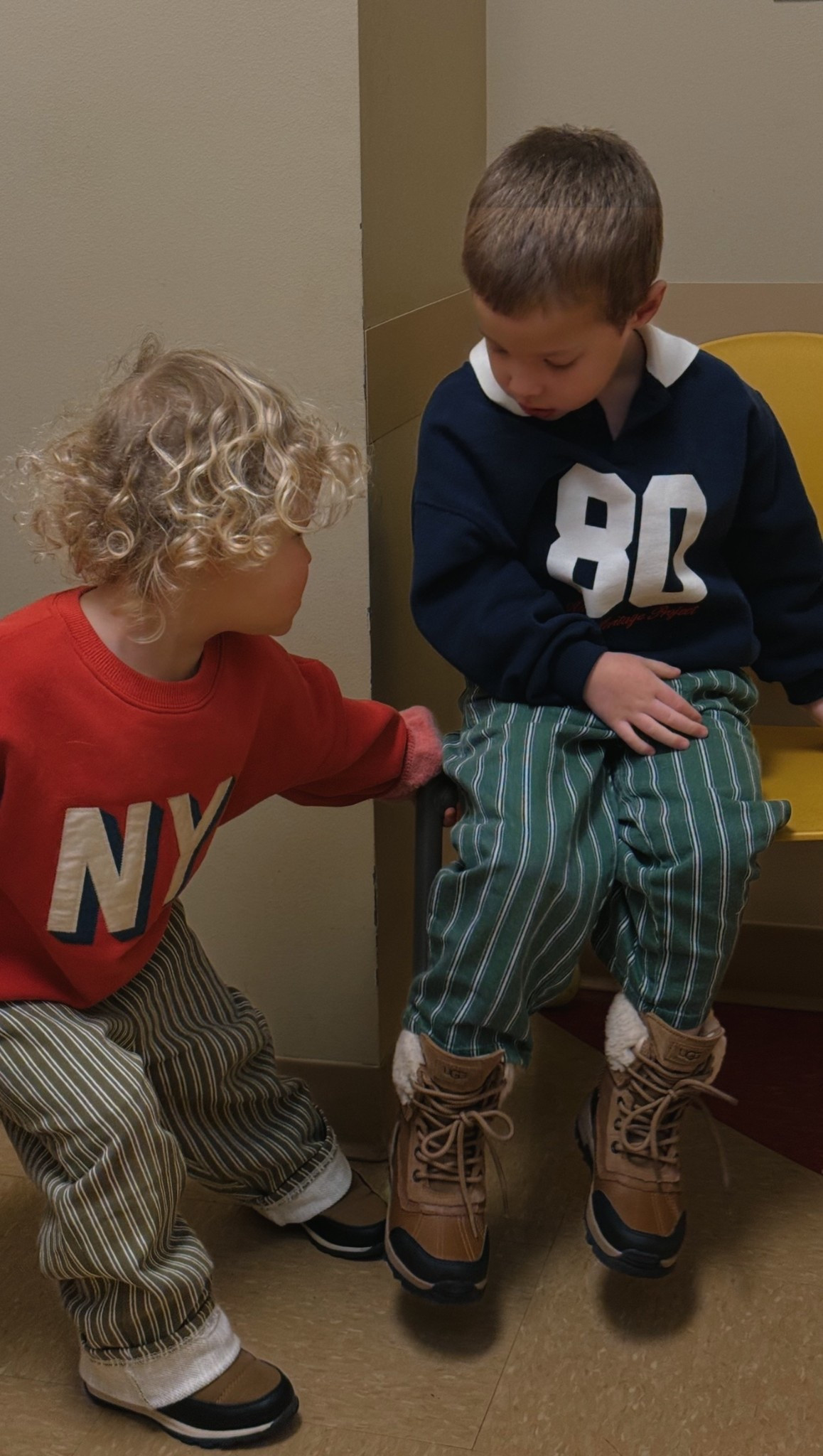 the boys OOTD 🩵❤️