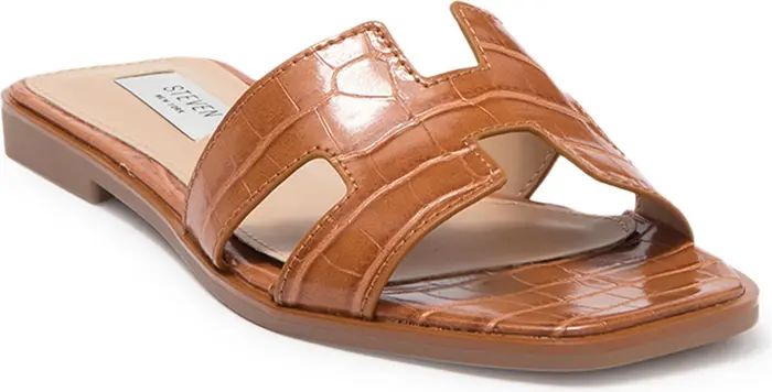 Harlien Croc Embossed Slide Sandal | Nordstrom Rack