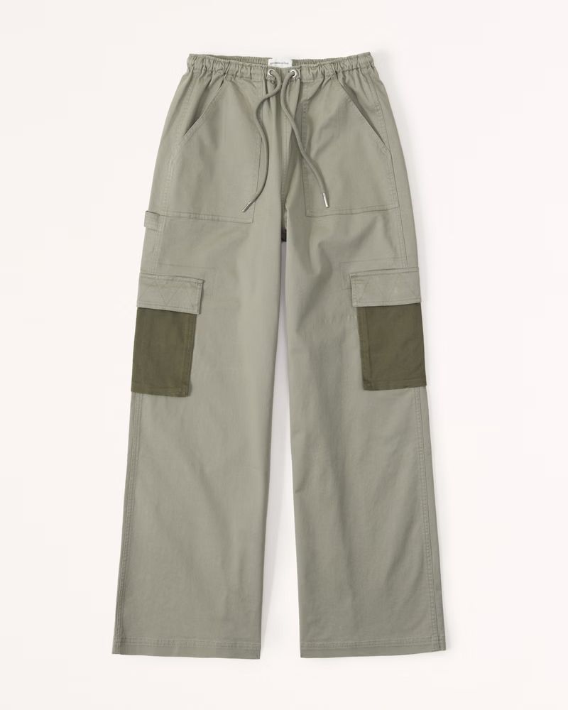 Vol. 28 Pull-On Wide Leg Cargo Pant | Abercrombie & Fitch (UK)