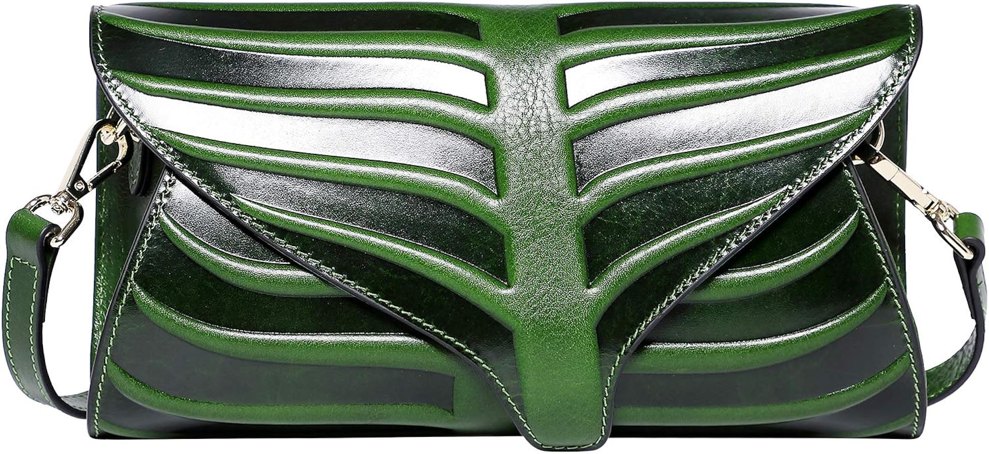 PIJUSHI Women Clutch Designer Leaf Purse Leather Shoulder Crossbody Bags For Women | Amazon (US)