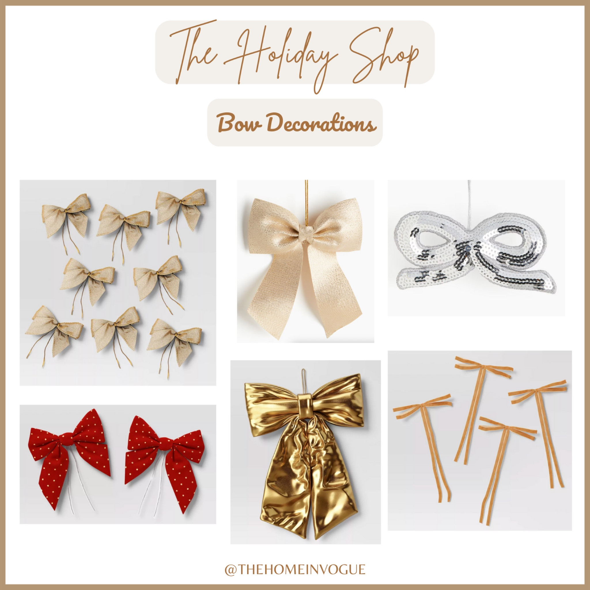 Holiday decor, bow decorations, Christmas decor, holiday gift wrapping 

#LTKSeasonal #LTKHome