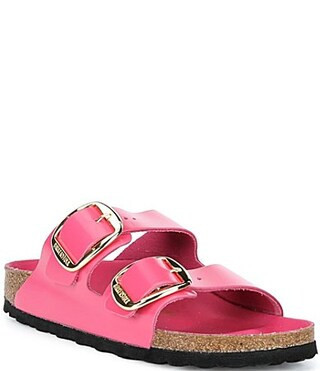 Birkenstock Women's Arizona Big Buckle Hardware High Shine Slide Sandals - 10 | Dillard's