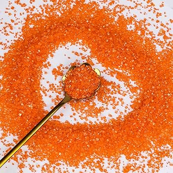 Edible Orange Sprinkles,Sugar Sprinkles for Cake Decorating,150g/5.3oz,Edible Coarse Sugar Crysta... | Amazon (US)