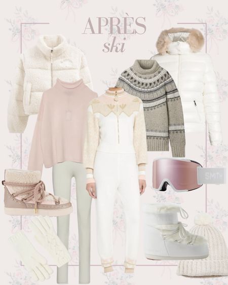 Après ski outfits! Winter white and blush ski aesthetic. Snow boots  

#LTKSeasonal #LTKstyletip #LTKtravel