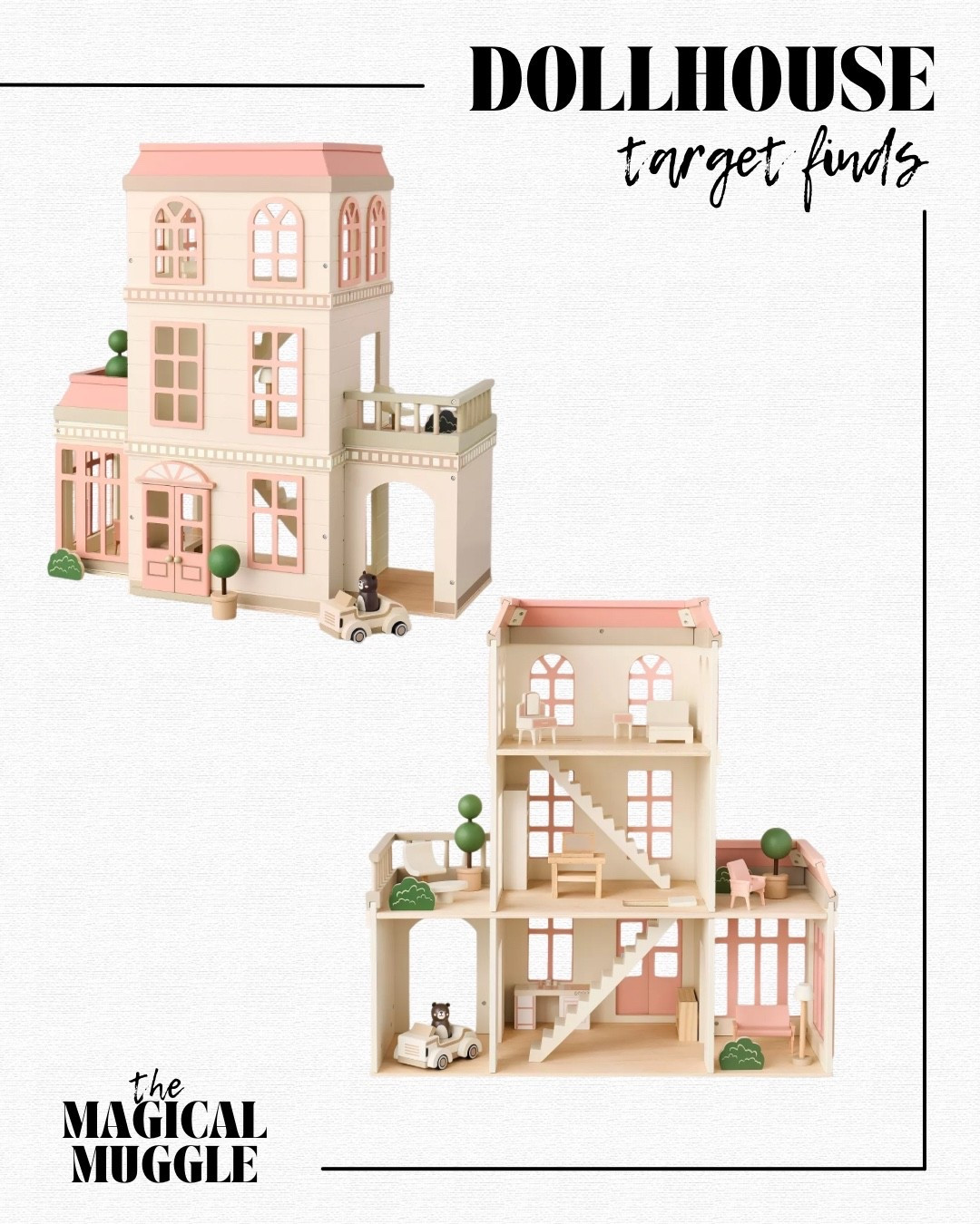 Adorable dollhouse! 😍 three stories of imaginative play!