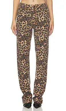 LIONESS Carmlea Jeans in Leopard from Revolve.com | Revolve Clothing (Global)