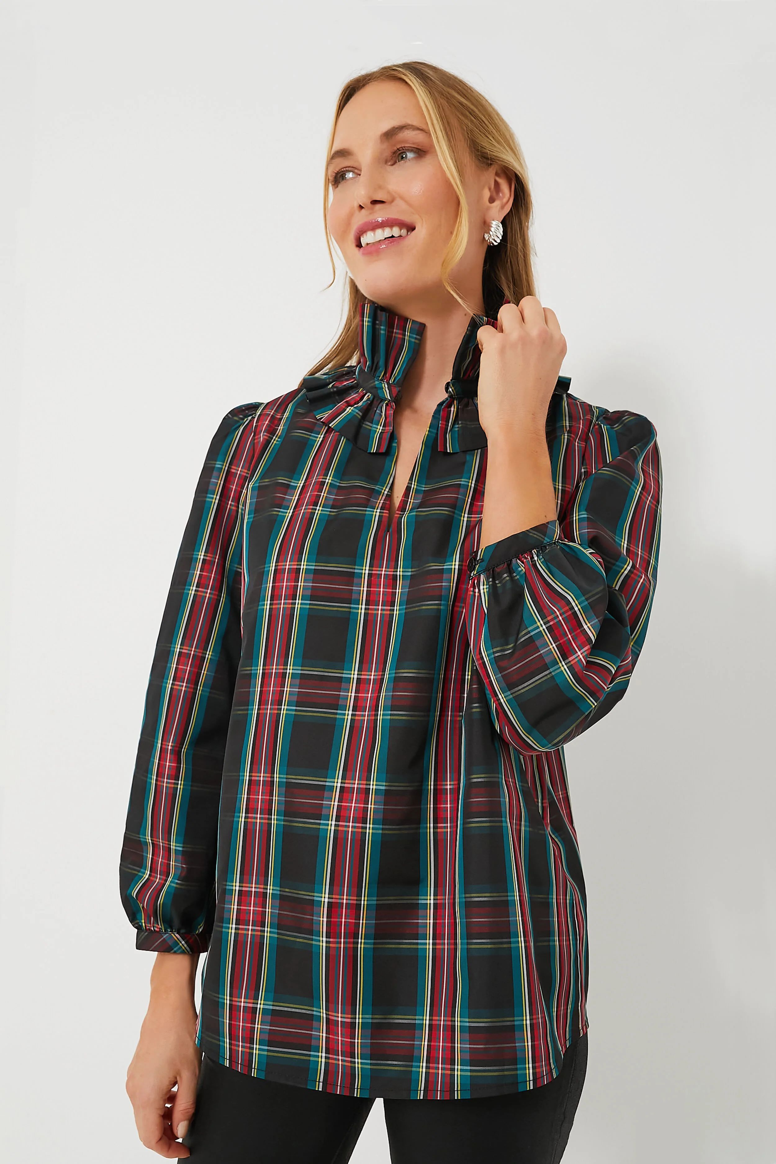 Highland Tartan Bouvier Blouse | Tuckernuck (US)