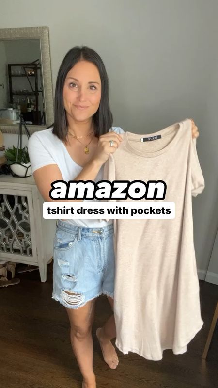Super soft tshirt dress from Amazon! Wearing a small. Has pockets and comes in a ton of colors! 

#LTKSeasonal #LTKtravel #LTKfindsunder50