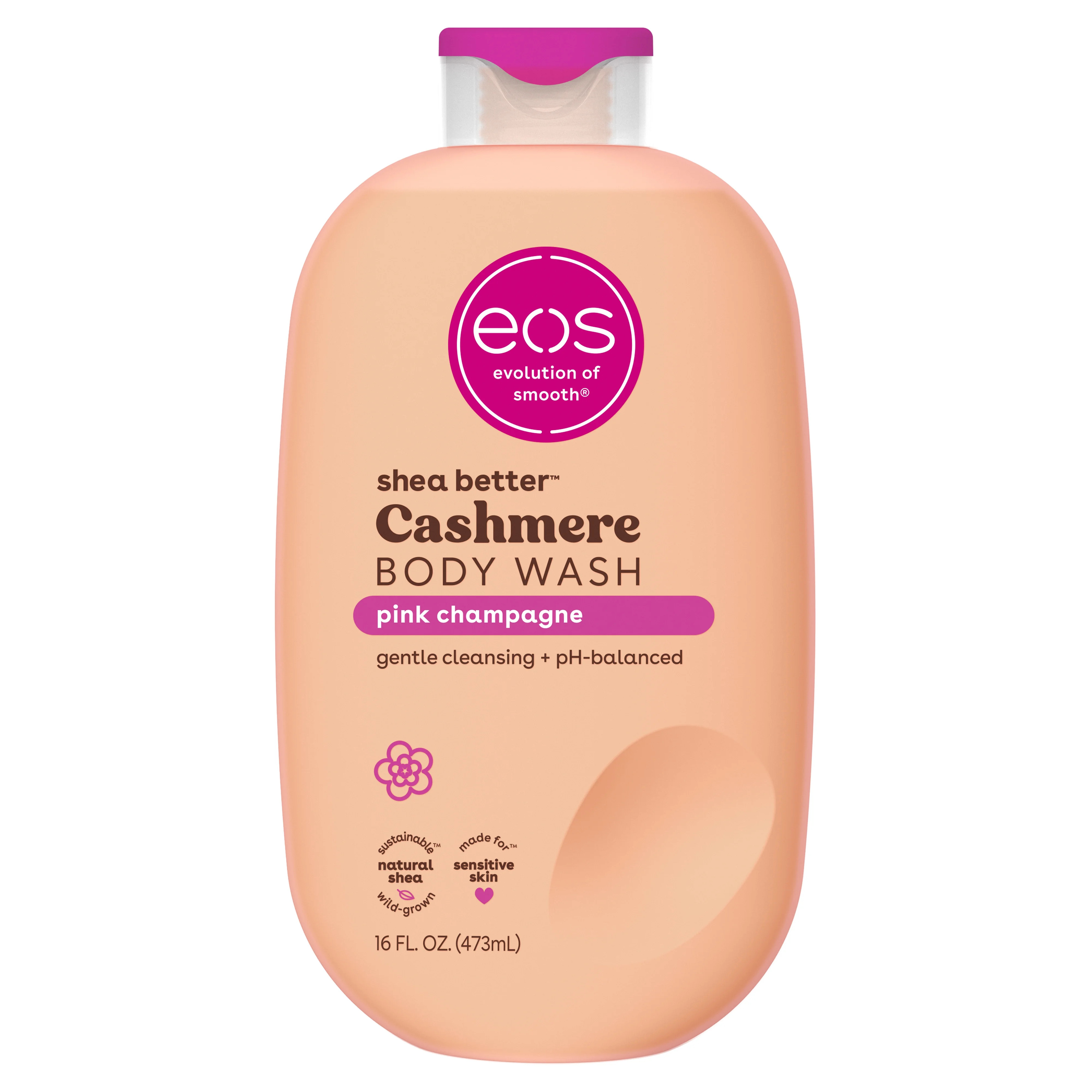 eos Shea Better Cashmere Body Wash, Pink Champagne, Creamy Gel Formula, 16 fl oz. - Walmart.com | Walmart (US)