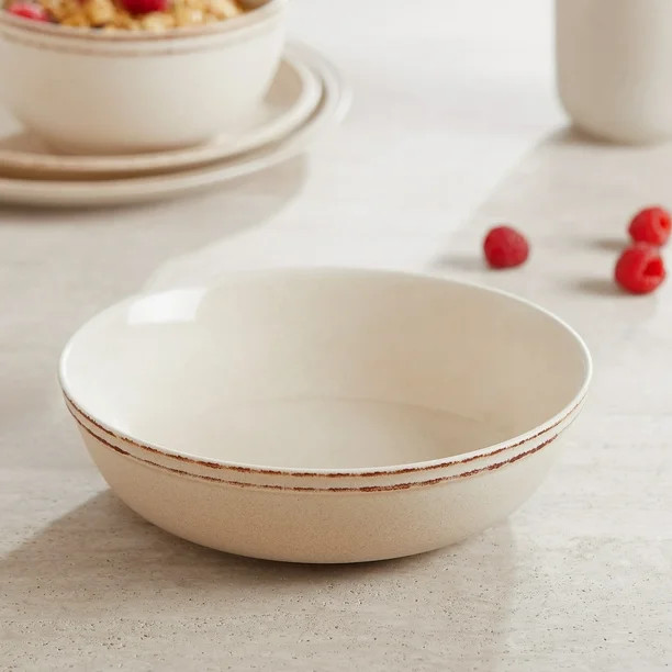 Better Homes & Gardens Classic Cream Stoneware Dinner Bowl - Walmart.com | Walmart (US)
