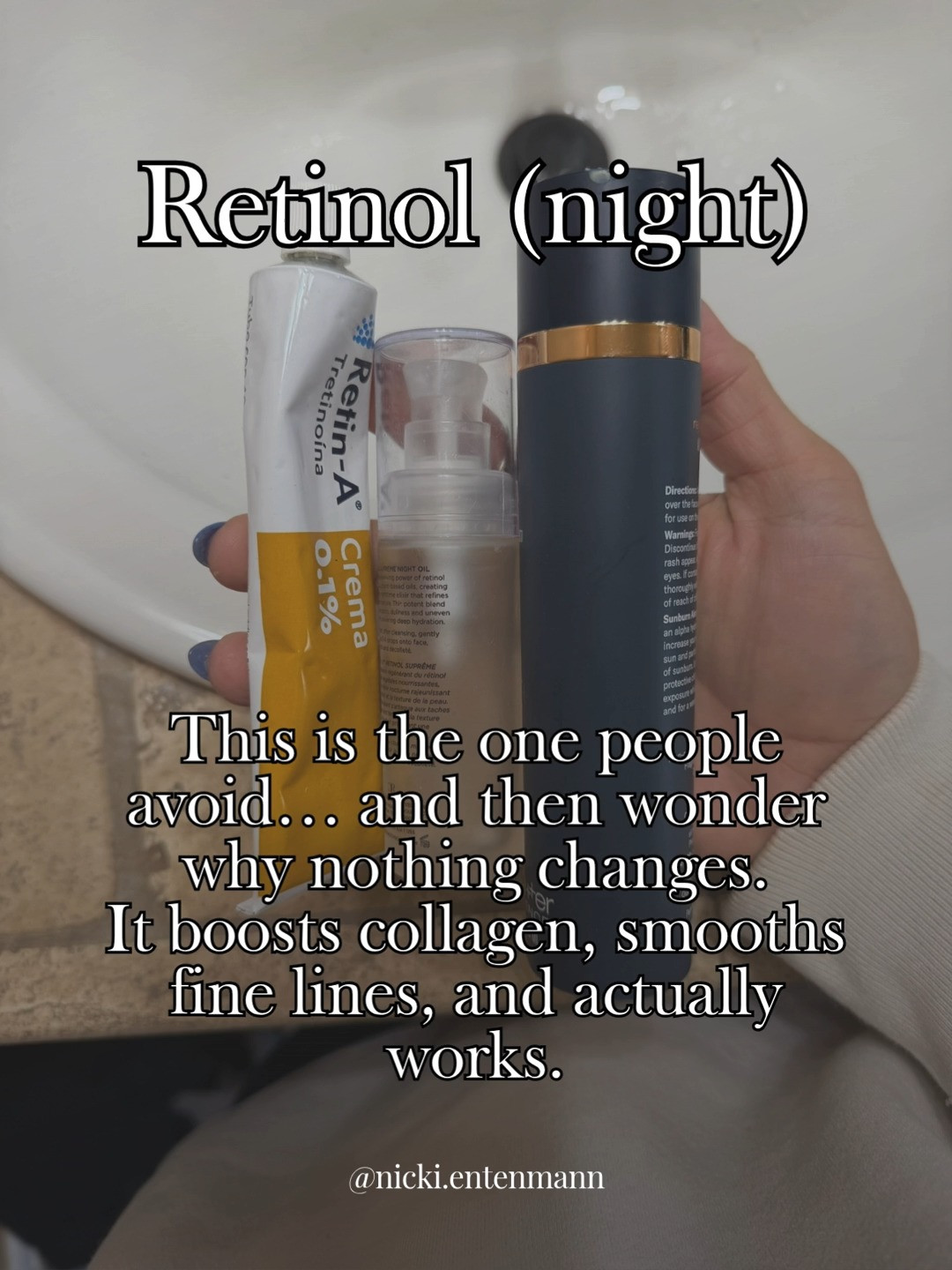 Retinol at night is the step most people skip and then wonder why nothing changes. It boosts collagen, softens fine lines, and quietly makes your skin look smoother every morning! ✨🌙🌸
#retinol #nightserum #collagenboost #antiaging #skincare #matureskin #finelines #glowyskin #radiantskin #beautyroutine 

 #LTKBeauty