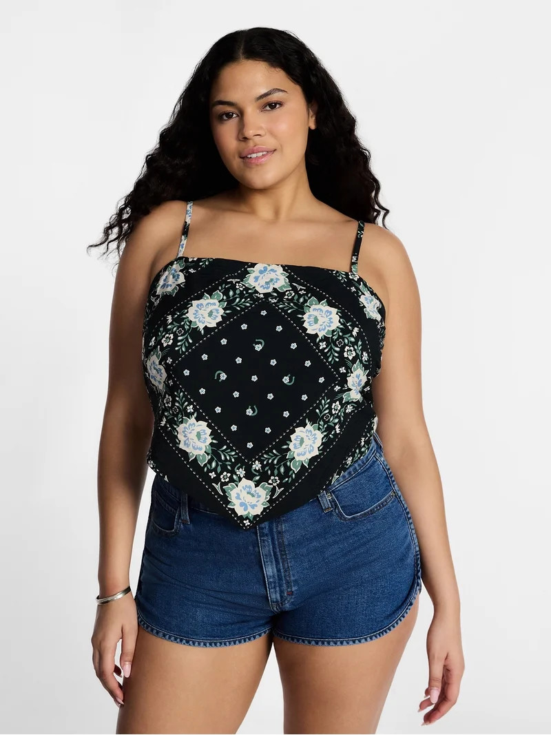 Kacey Lee Women's Bandana Top, Size XS-XXL | Walmart (US)