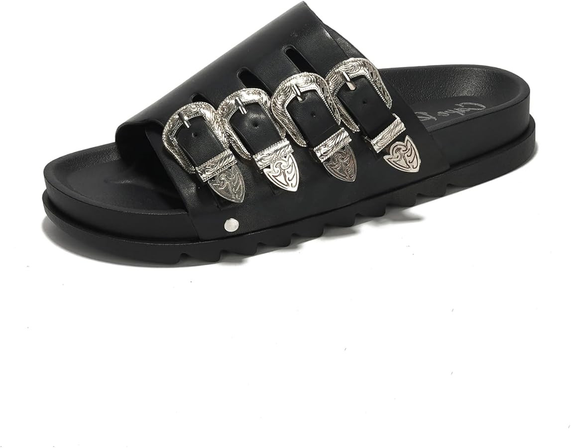 Cape Robbin Womens Sandals Comfortable Flat Sandals For Women - Wide Sandals For Women Slide Sand... | Amazon (US)