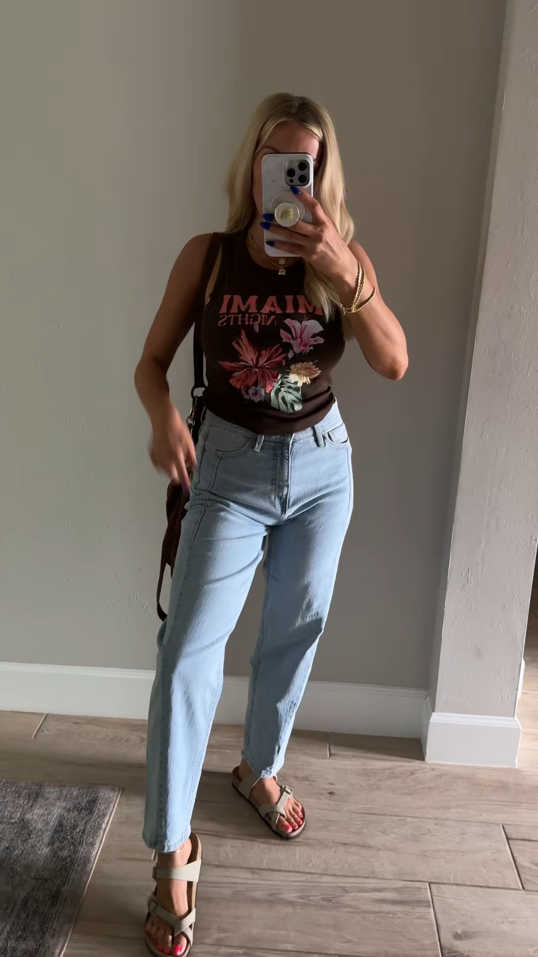 Can’t stop wearing these affordable barrel jeans! Under $28! Size up for a looser fit :) these tanks are only $8 an are so cute! The perfect casual summer outfit! 

Walmart outfits summer outfits mom outfits 

#LTKootd