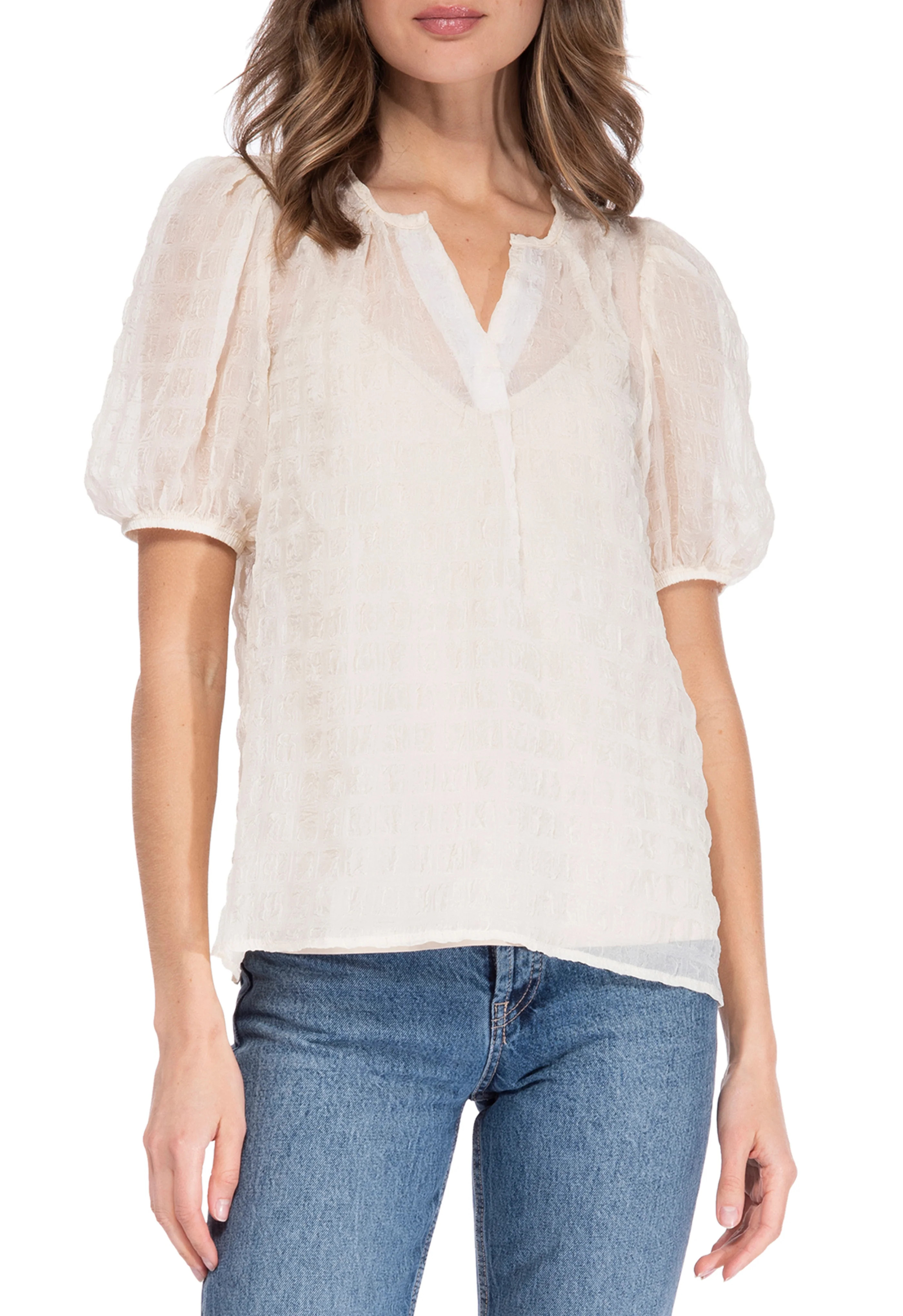 Elaine Elbow Sleeve Top | Bobeau