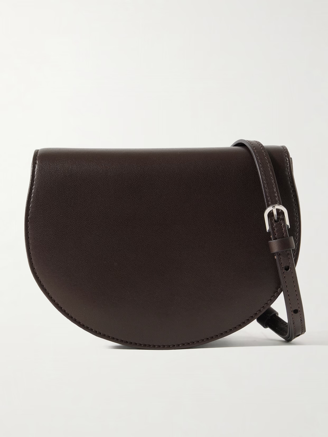 The Row - Mini Canteen Leather Shoulder Bag - Brown | NET-A-PORTER (US)