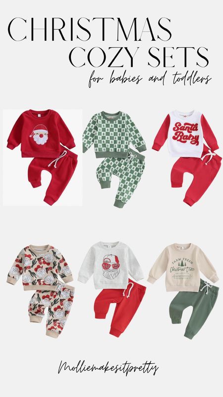 The cutest holiday sweatsuits for babies, toddler, and young kids! All under $20 #amazon #christmas #kidsamazon 

#LTKHoliday #LTKbaby #LTKGiftGuide