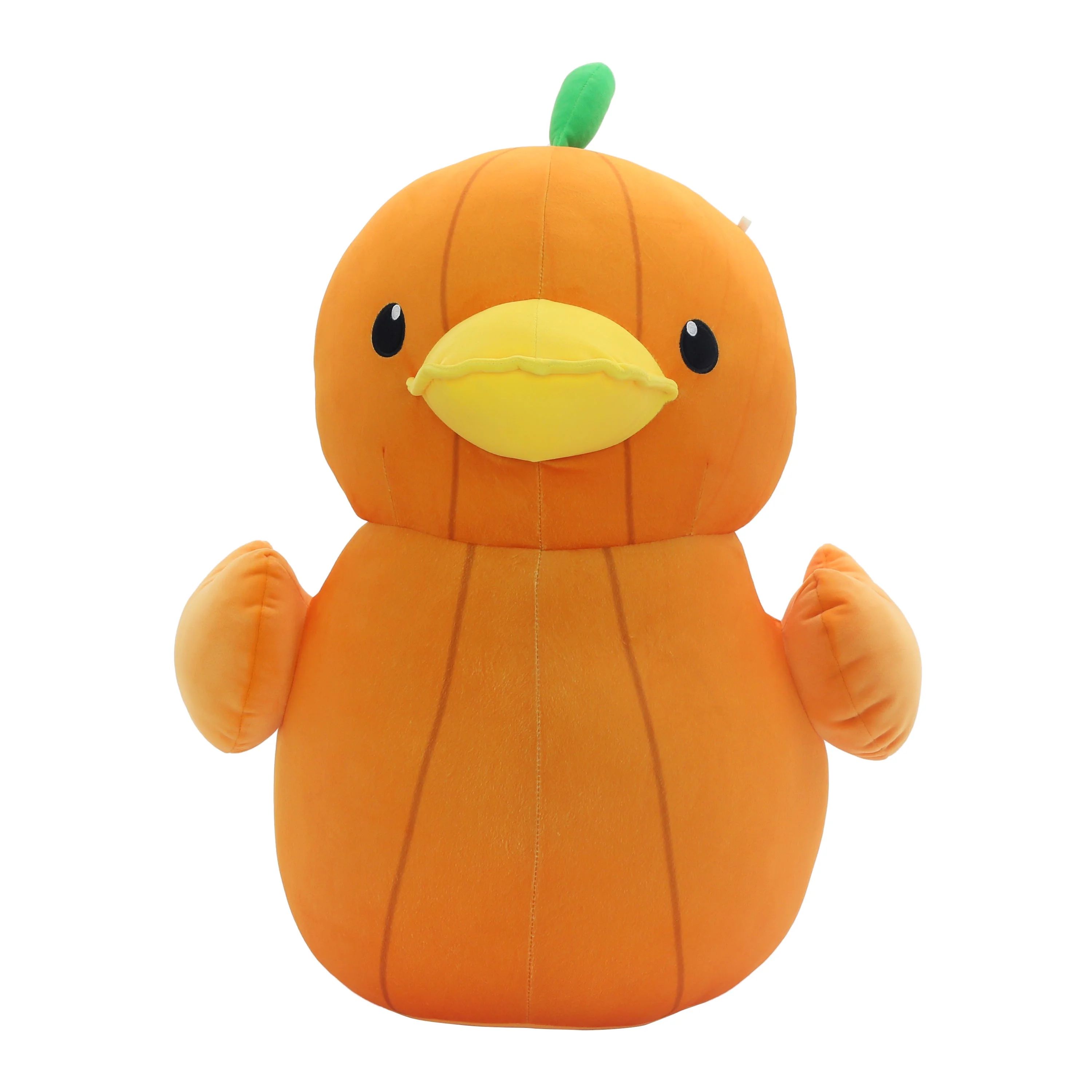 Halloween Jumbo Orange Pumpkin Rubber Duck Plush, 23 in, by Way To Celebrate | Walmart (US)