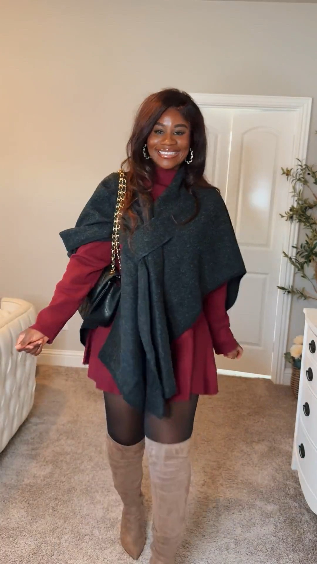 Serving holiday heat in winter weather 🔥

Red, boots, and a little twirl moment ❤️✨

#HolidayStyle #OOTD #WinterFits #RedDressSeason #BlackGirlStyle #LTKFashion #IdaExperience

#LTKgrwm #LTKGiftGuide #LTKootd