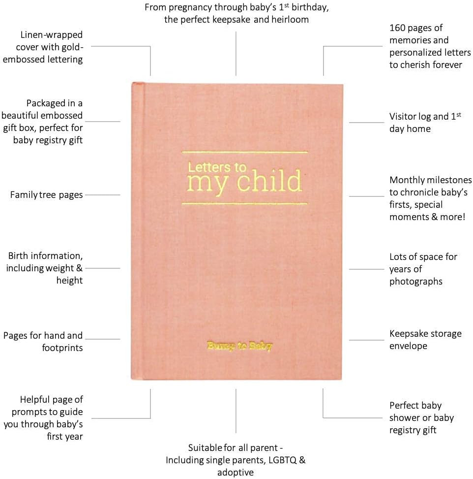 LovelySprouts - Letters To My Child Baby Journal - Pregnancy Journal and Baby Memory Book For the... | Amazon (US)