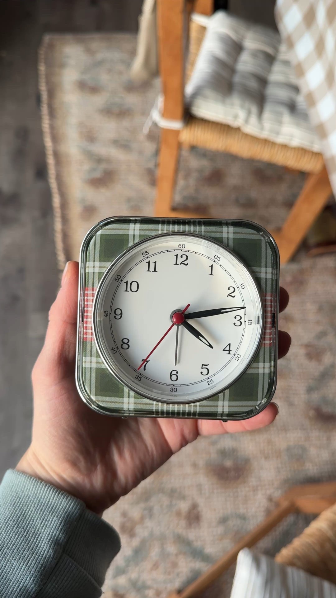 Cute little plaid shelf clock  

#LTKFindsUnder50 #LTKGiftGuide #LTKHome