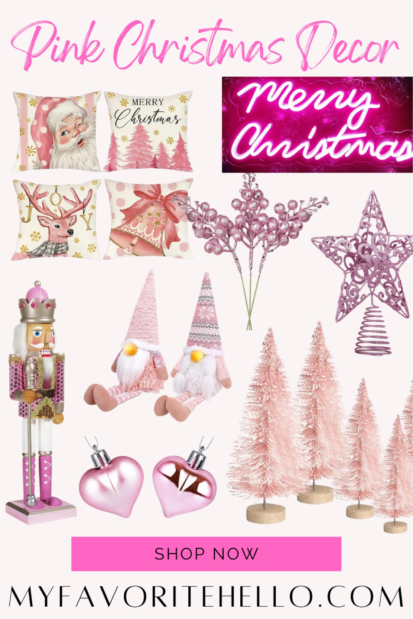 Pink Christmas decor #pinkchristmas 

#LTKSeasonal #LTKhome #LTKHoliday