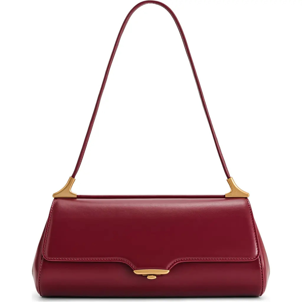 JW PEI Eloise Faux Leather Shoulder Bag in Burgundy at Nordstrom | Nordstrom