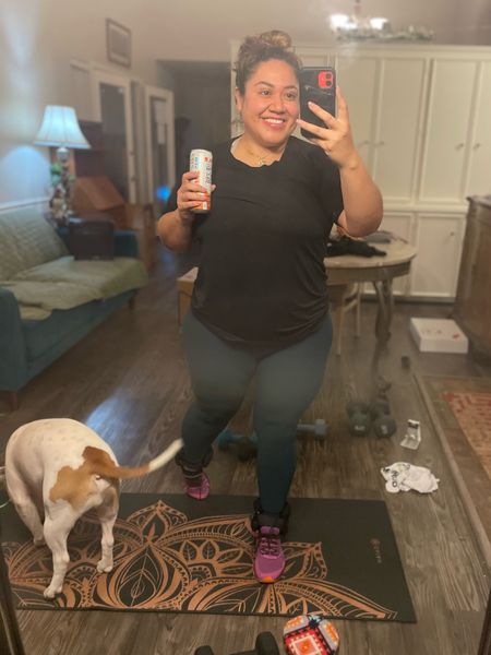Morning workout fit. 

PowerSoft Sleeveless 7/8 Bodysuit sale $11 today

Perfect jumpsuit from Old Navy topped with an Anne Klein sport tee with mesh shoulders. Asics sneakers.

#LTKfitness #LTKfindsunder50 #LTKsalealert