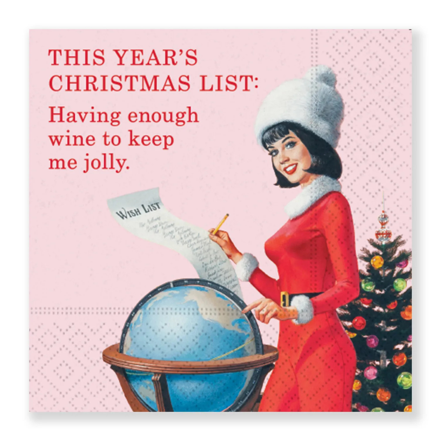 Design Design Christmas List Cocktail Napkins, Set of 20 | Sur La Table