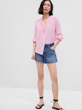 Crinkle Gauze Shirt | Gap (CA)