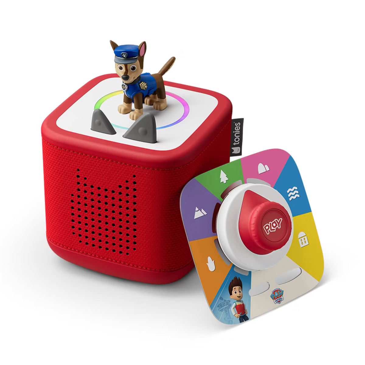 tonies PAW Patrol: Chase Toniebox 2 Play Set - Sunset Red: Toddler Language & Creative Learning S... | Target