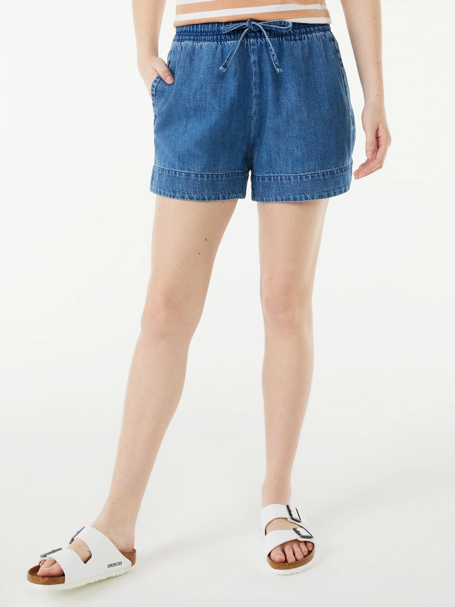 Free Assembly Women's Pull On Shorts | Walmart (US)