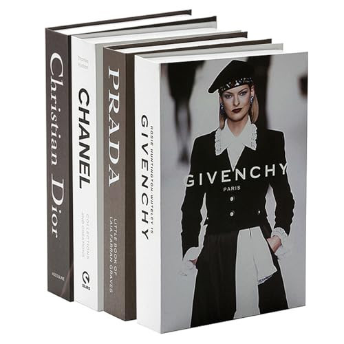 Decorative Book for Home Decor, Set of 4 Stylish Fake Books of Room Aesthetic for Coffee Table Decor Book Set, Living Room, Table, Shelf Decor, Modern Hardcover Stacked Display Faux Books | Amazon (US)