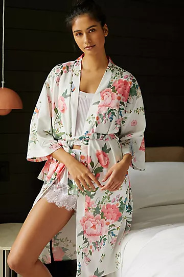 Flora Nikrooz Charmeuse Robe | Anthropologie (US)