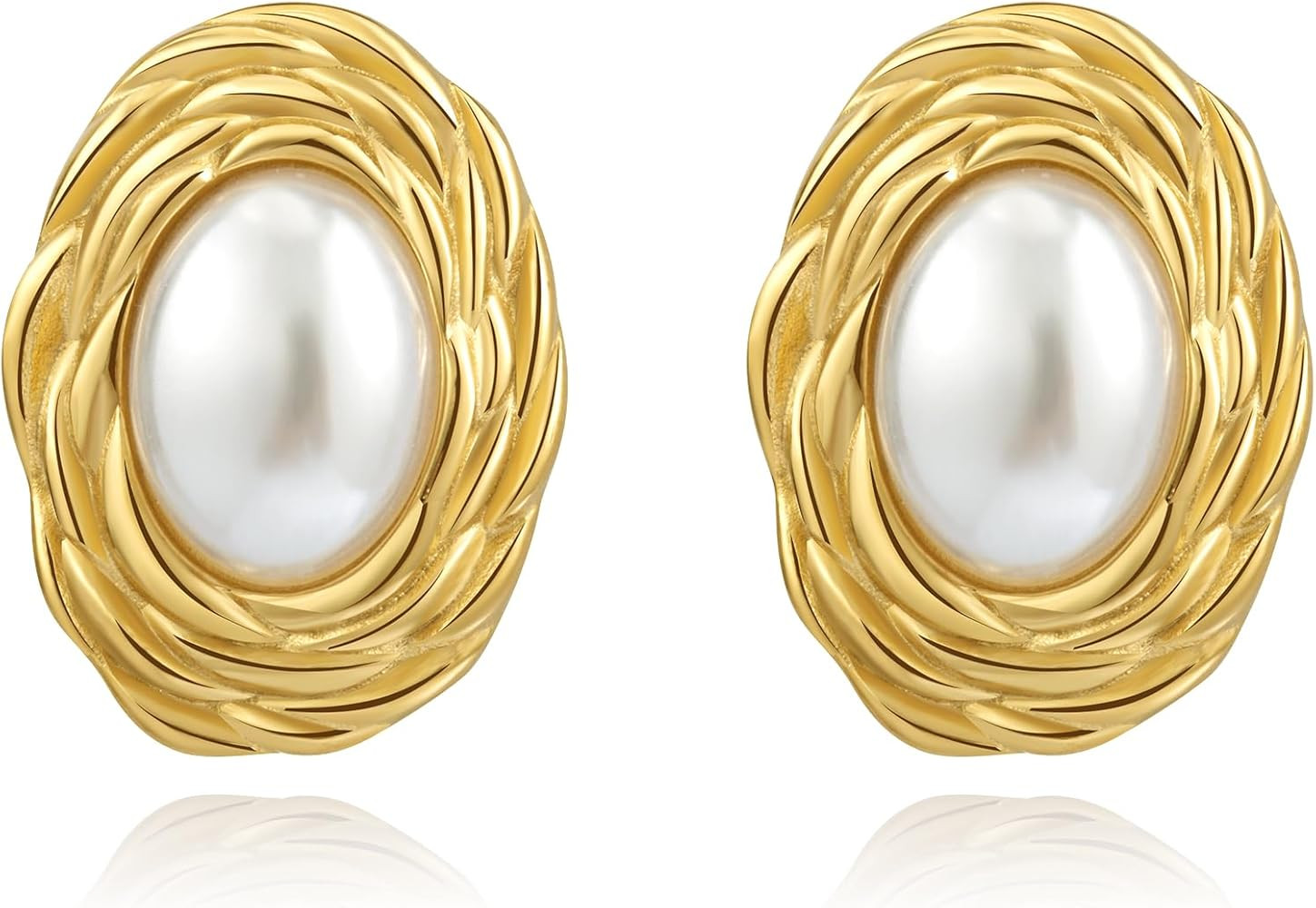 Joo&Rind Women's 18K Gold Plated Stainless Steel Hypoallergenic Earrings Jewellery Gift for Women | Amazon (FR)