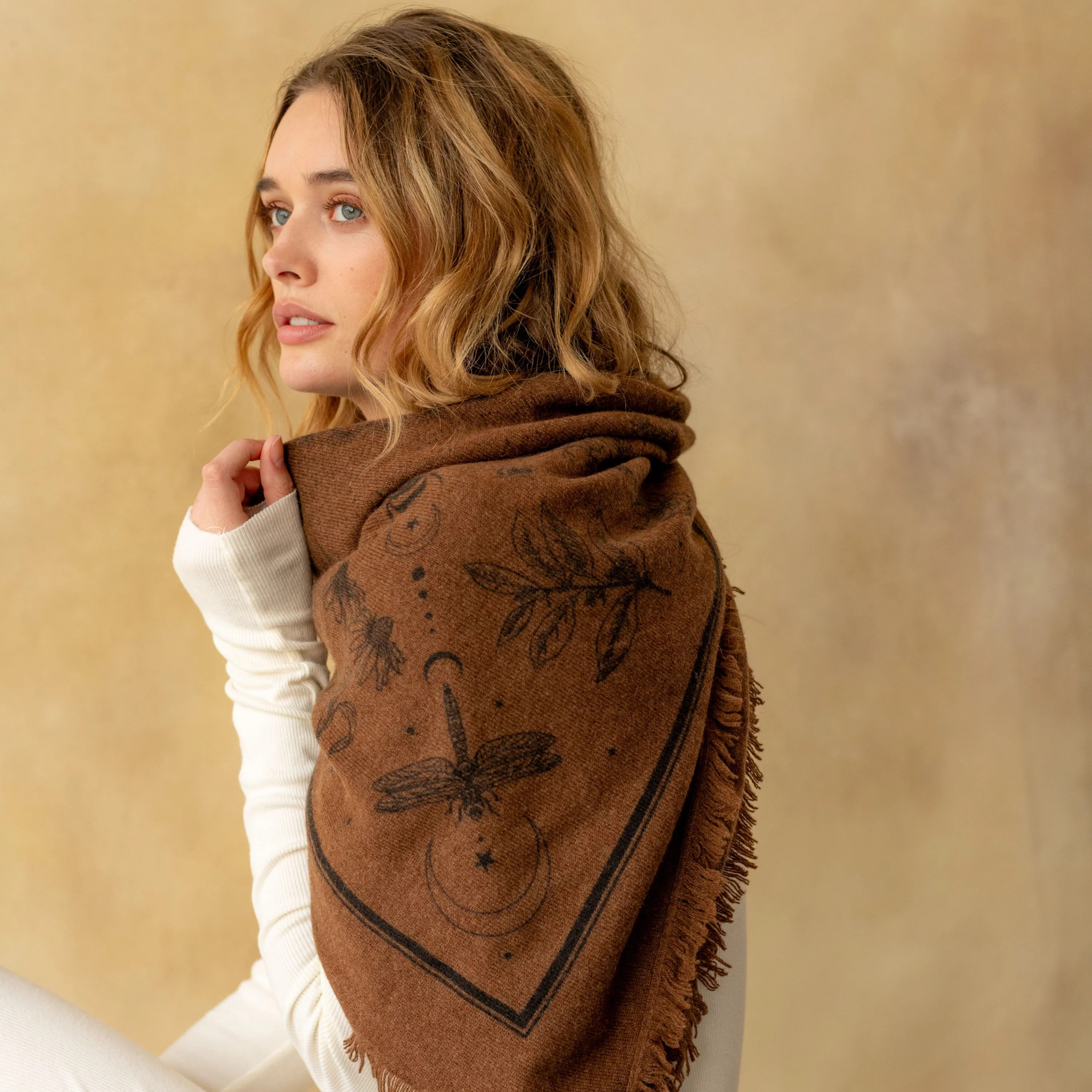 Gaia Cashmere Bandana | The Freya Brand