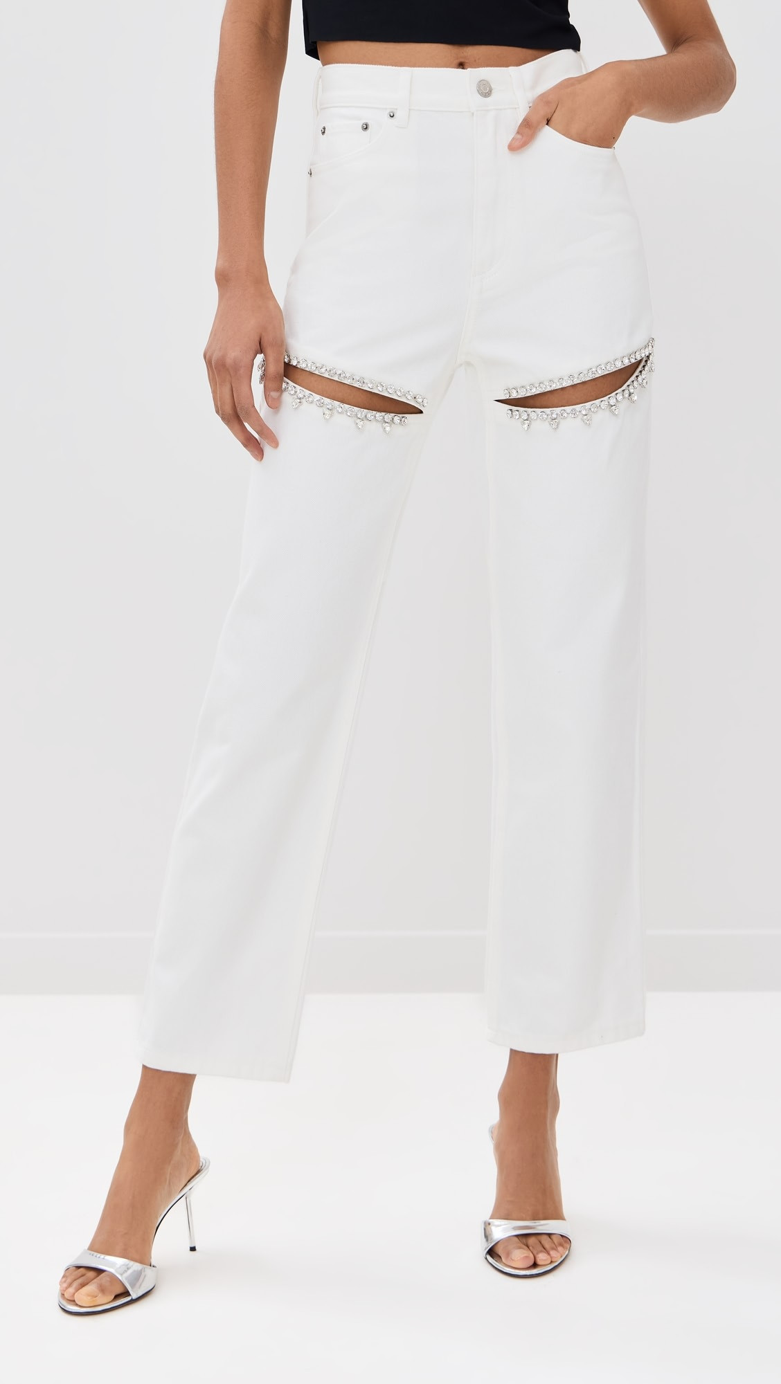 Crystal Slit Jeans | Shopbop