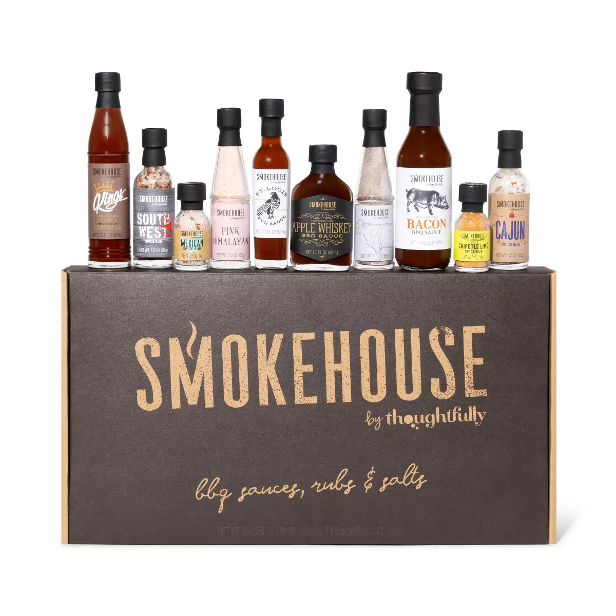 Smokehouse by Thoughtfully, Ultimate BBQ Sampler Set, Includes a Variety of Flavorful USA Made BB... | Target
