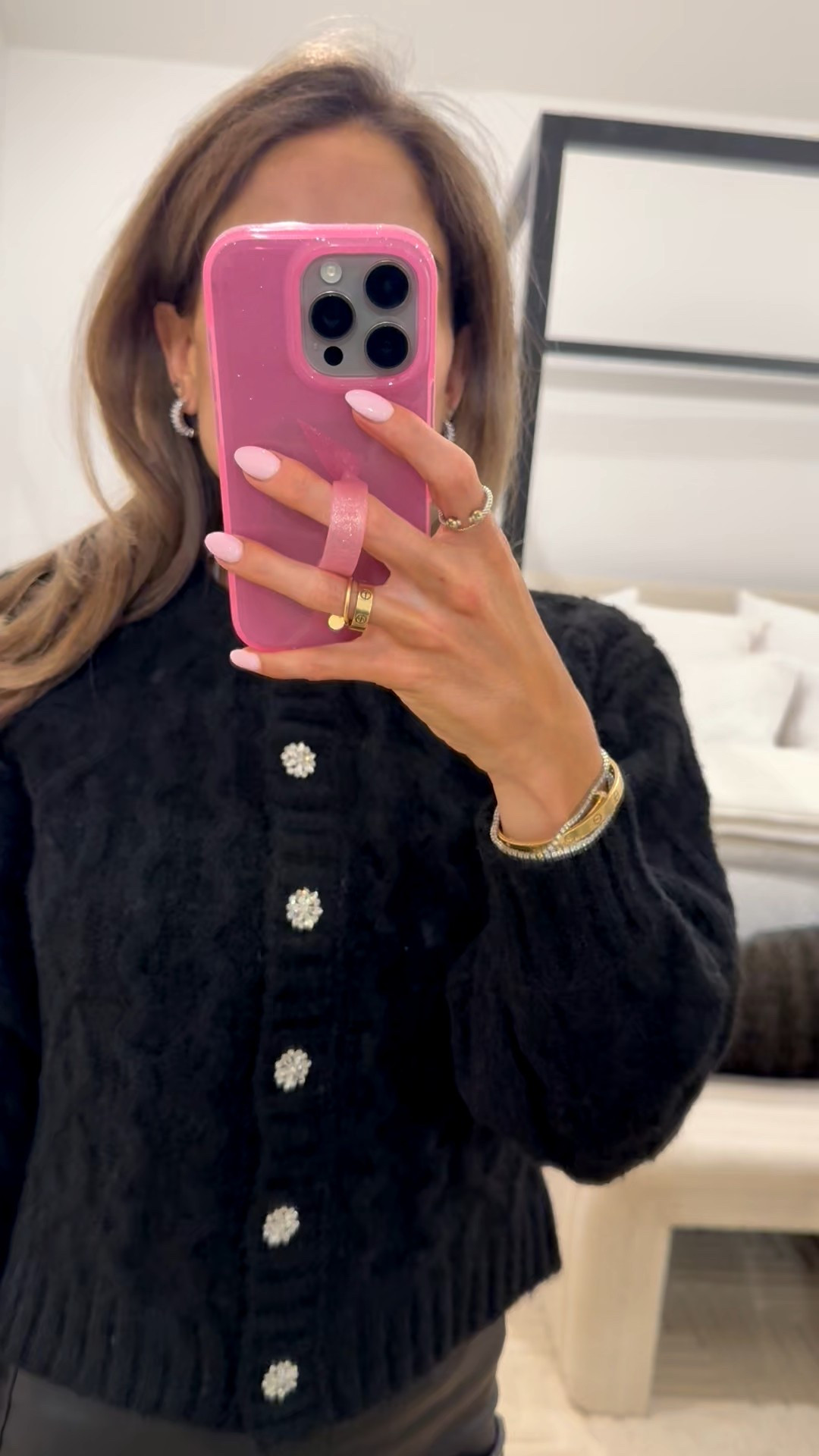 The perfect holiday sweater love the sparkle buttons wearing size xs

#LTKFindsUnder50 #LTKHoliday #LTKPetite