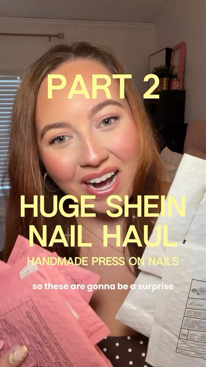 Part 2 of my biggest SHEIN handmade press on nail order yet! Type the item code in the SHEIN search bar to pull up the exact set I have 💗💅🏻✨ #sheinhaul #sheinpressonnails #sheinfinds #handmadepressonnails #acrylicnails

#LTKBeauty #LTKgrwm #LTKselfcare