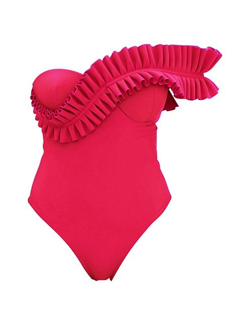 NISI One-Piece Ruffle Swimsuit | Saks Fifth Avenue