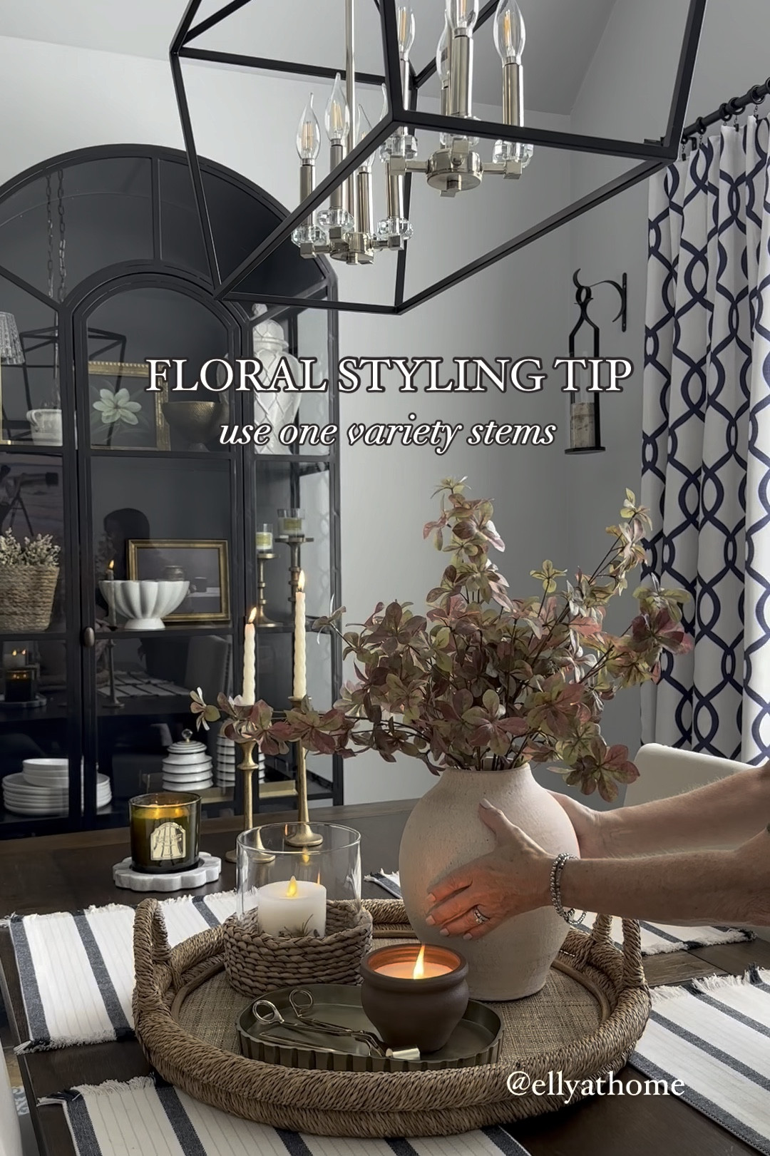 Easy fall styling with $5 fall floral stems! Shop vases, fall scented candles, coastal lantern back in stock, brass tray, brass candleholders, new scallop bowl, trays, fall home decor accessories, free shipping. 

#LTKVideo #LTKSaleAlert #LTKFindsUnder50