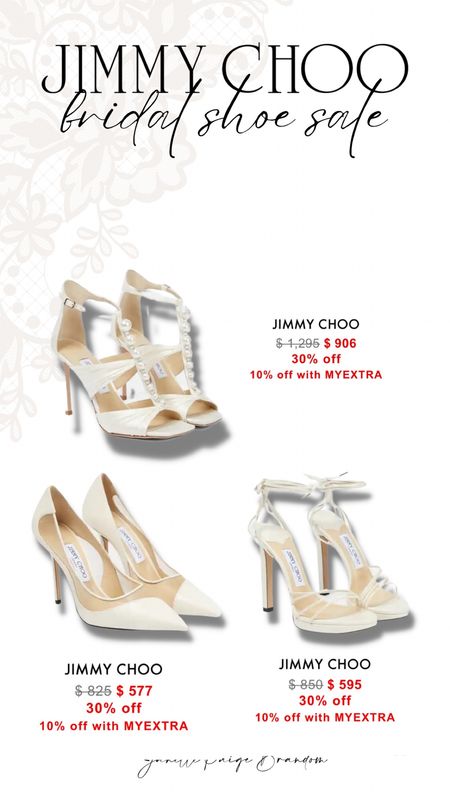 Jimmy choo bridal shoe sale white heels bachelorette party Bach wedding rehearsal dinner bride to be Pearl rhinestone shoes 

#LTKshoecrush #LTKstyletip #LTKwedding