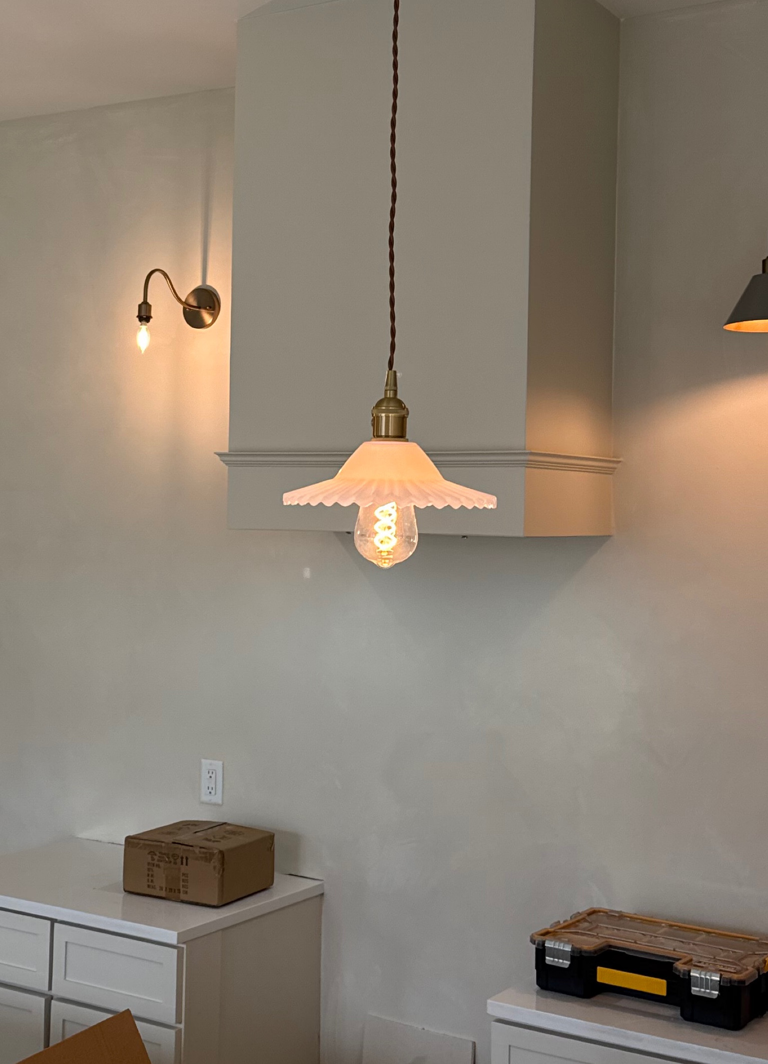 Scalloped kitchen light pendant 

#LTKFindsUnder100 #LTKHome